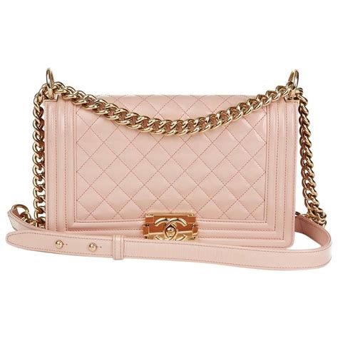 chanel 16k light pink le boy|chanel bag.